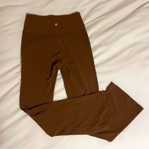 Brown Lululemon Groove Nulu Flare Leggings